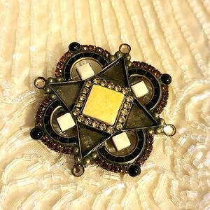 Sorrelli Stone and Crystal Pin Brooch